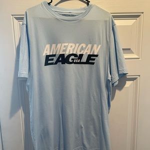 American Eagle baby blue T-shirt